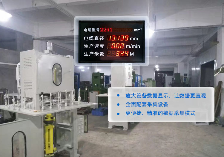 線徑方案  http://www.9595zz.com/index.php/views-385-18.html 電纜生產(chǎn)線管理電子看板---定制LED線纜線經(jīng)線速直徑監(jiān)測(cè)儀設(shè)備通訊顯示屏.jpg