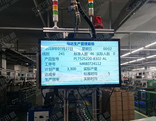 力輝電機(jī)馬達(dá)車(chē)間管理液晶電子看板軟件系統(tǒng)