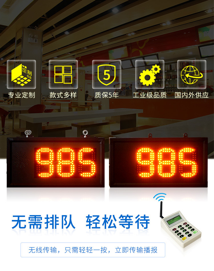 LED取餐叫號(hào)屏產(chǎn)品引言