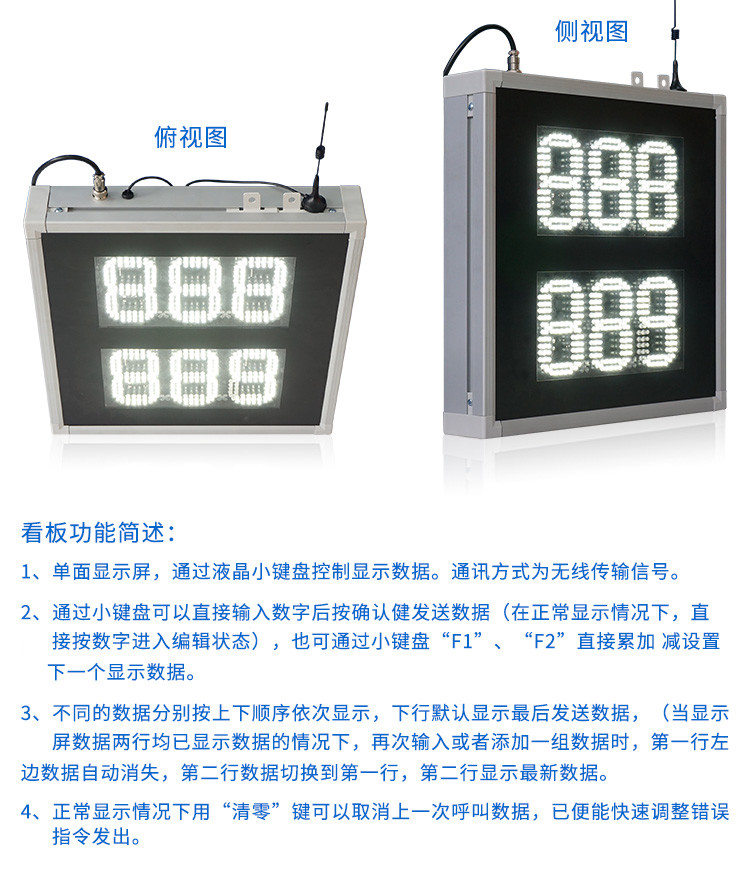 LED取餐叫號(hào)屏功能說明