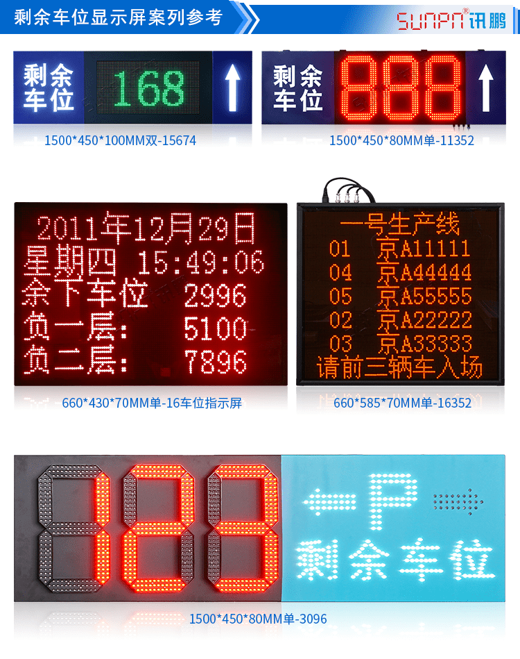 剩余車位導(dǎo)向標識牌案例參考