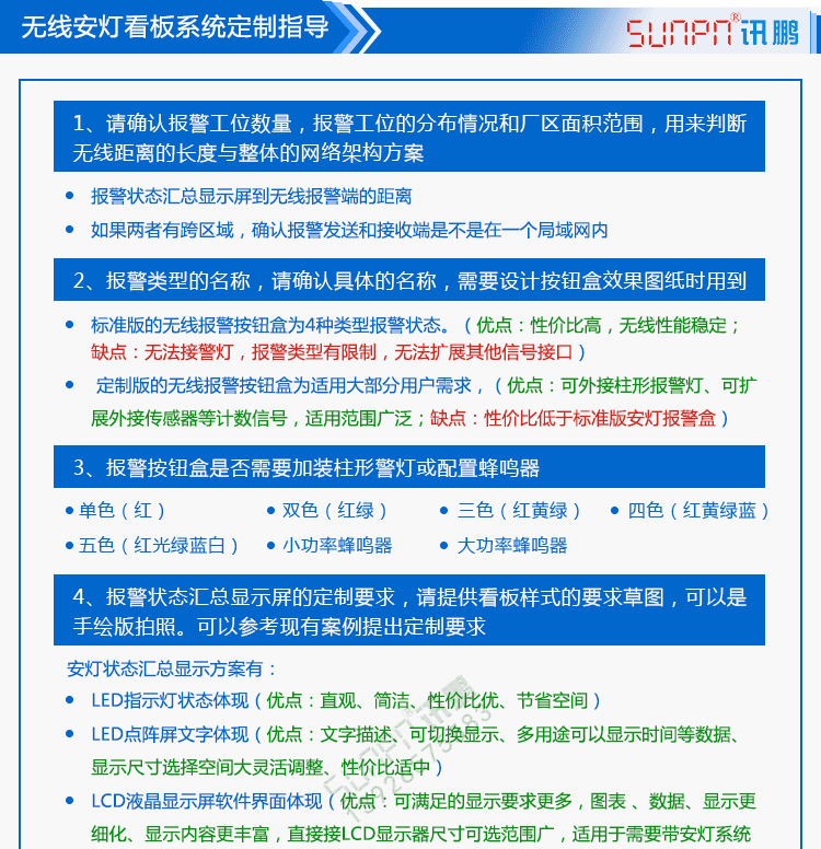 無線安燈系統(tǒng)定制指導(dǎo)