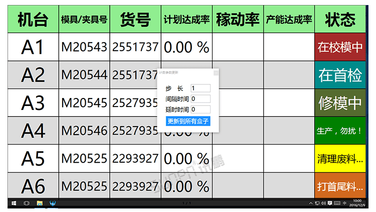 注塑、沖壓機臺系統(tǒng)顯示端展示