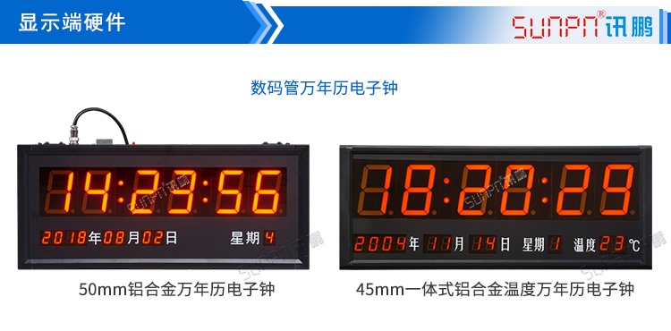 電子時鐘系統(tǒng)顯示端硬件