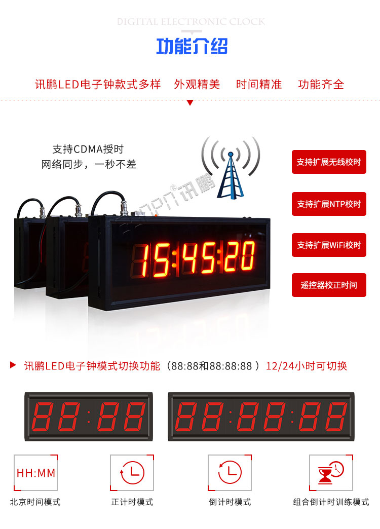 LED電子時(shí)鐘系統(tǒng)功能介紹 LED電子時(shí)鐘系統(tǒng)功能介紹