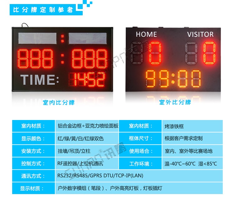 比賽電子記分牌定制 比賽電子記分牌定制