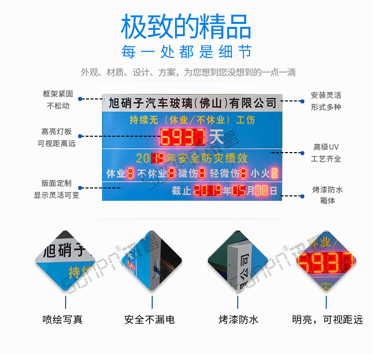 安全天數(shù)顯示看板產(chǎn)品說明 安全天數(shù)顯示看板產(chǎn)品說明
