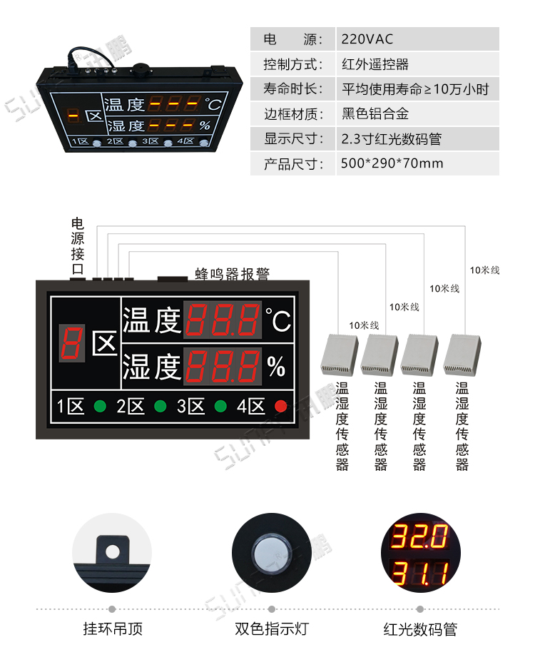 倉(cāng)庫(kù)溫濕度產(chǎn)品參數(shù)