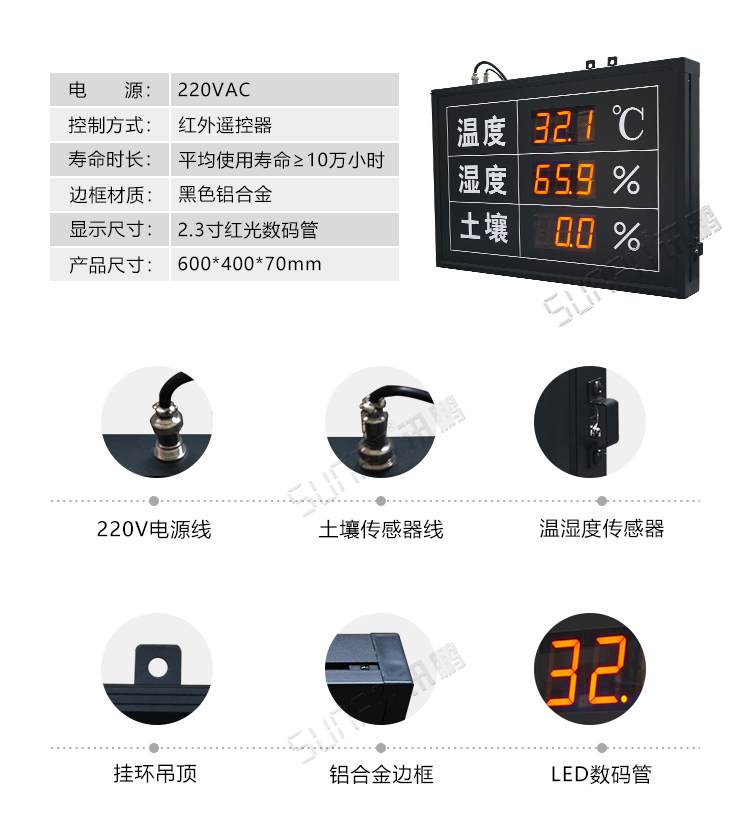 溫濕度LED顯示屏產(chǎn)品參數(shù)