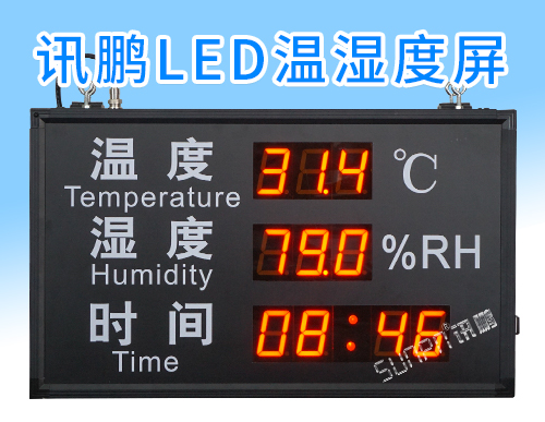 LED溫濕度顯示屏怎么做成雙面顯示？