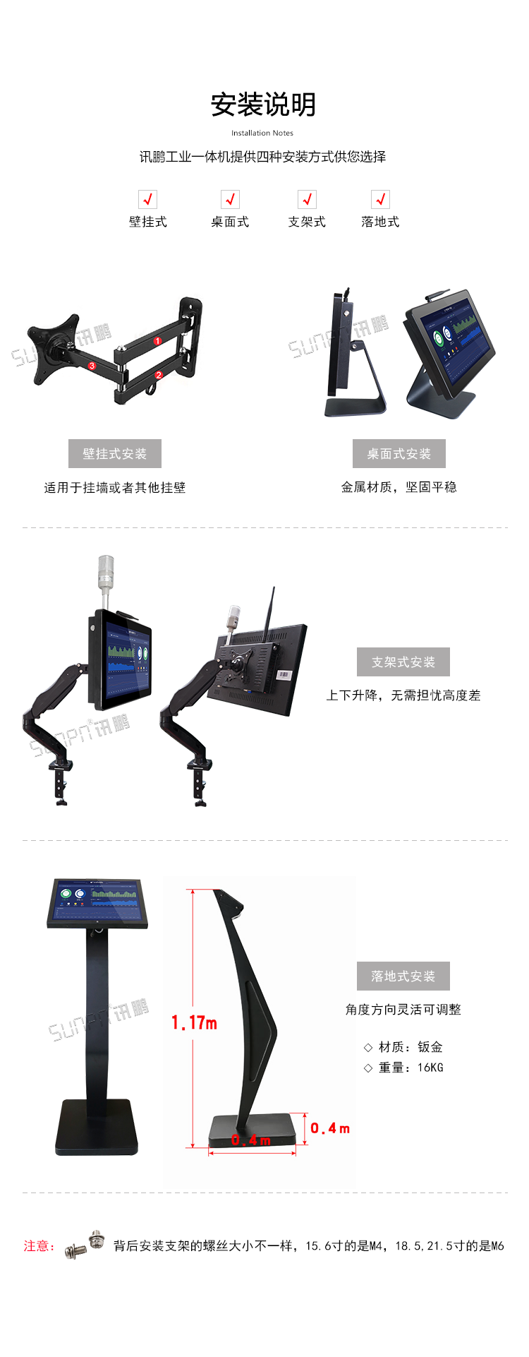 工業(yè)一體機安裝說明