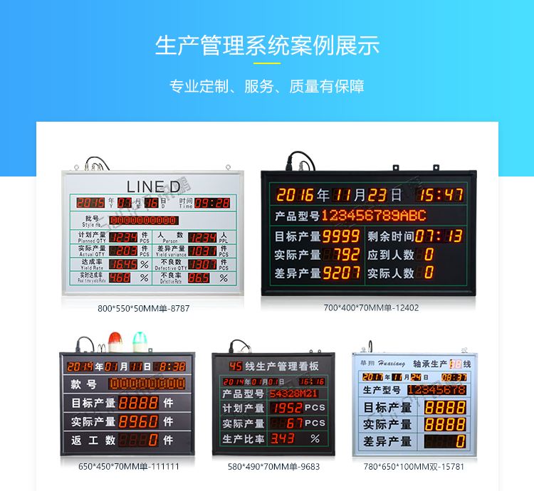 車間生產(chǎn)看板系統(tǒng)案例參考