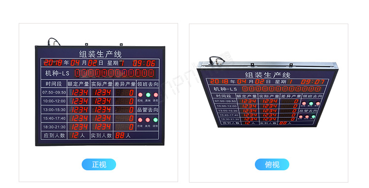 工廠車間看板系統(tǒng)產(chǎn)品實拍