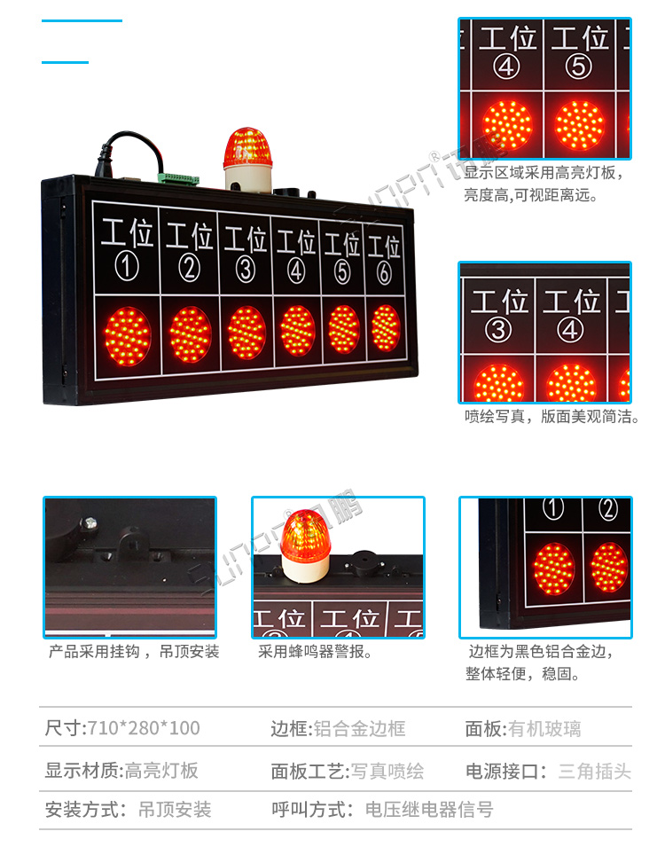 工位安燈呼叫系統(tǒng)產(chǎn)品參數(shù)