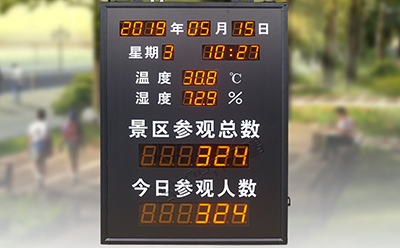 景區(qū)人數統(tǒng)計顯示屏 景區(qū)人數統(tǒng)計顯示屏