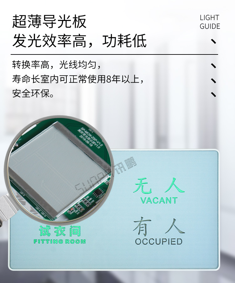試衣間智能標(biāo)牌材質(zhì)介紹