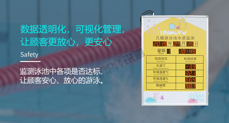 游泳池水質(zhì)監(jiān)測(cè)可視化管理