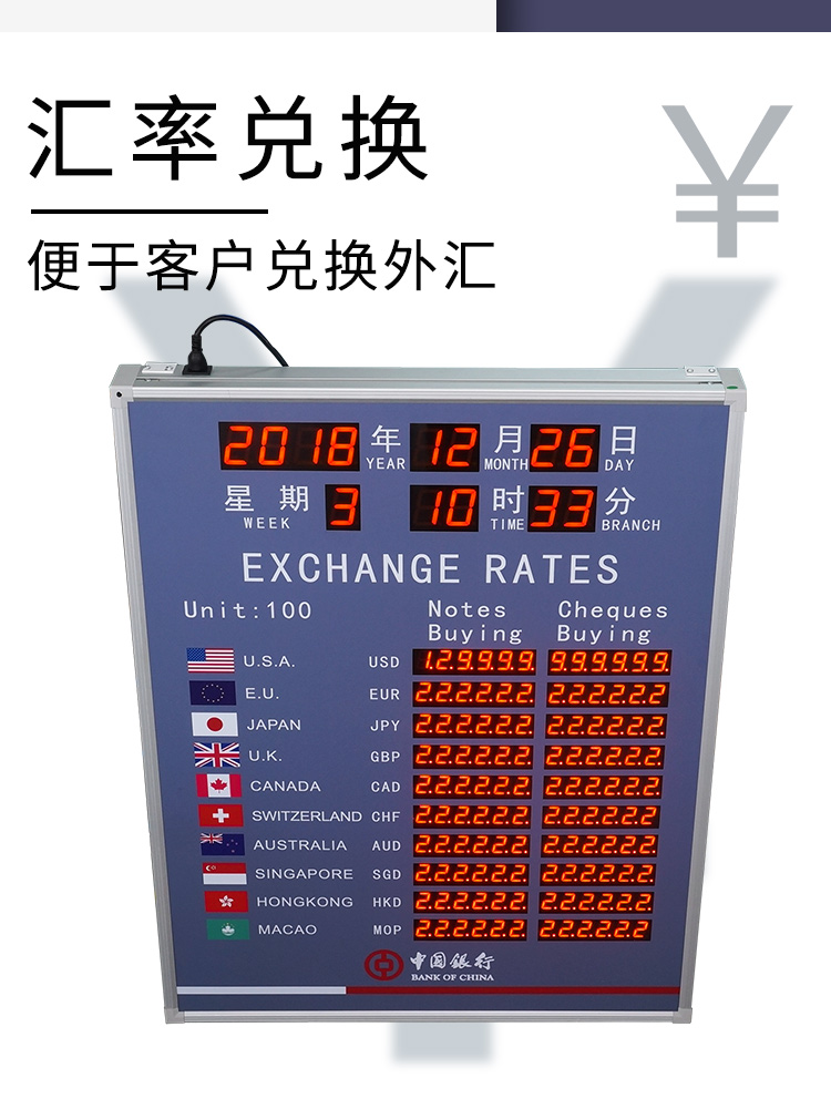 外匯匯率顯示屏產(chǎn)品實(shí)拍 外匯匯率顯示屏產(chǎn)品實(shí)拍