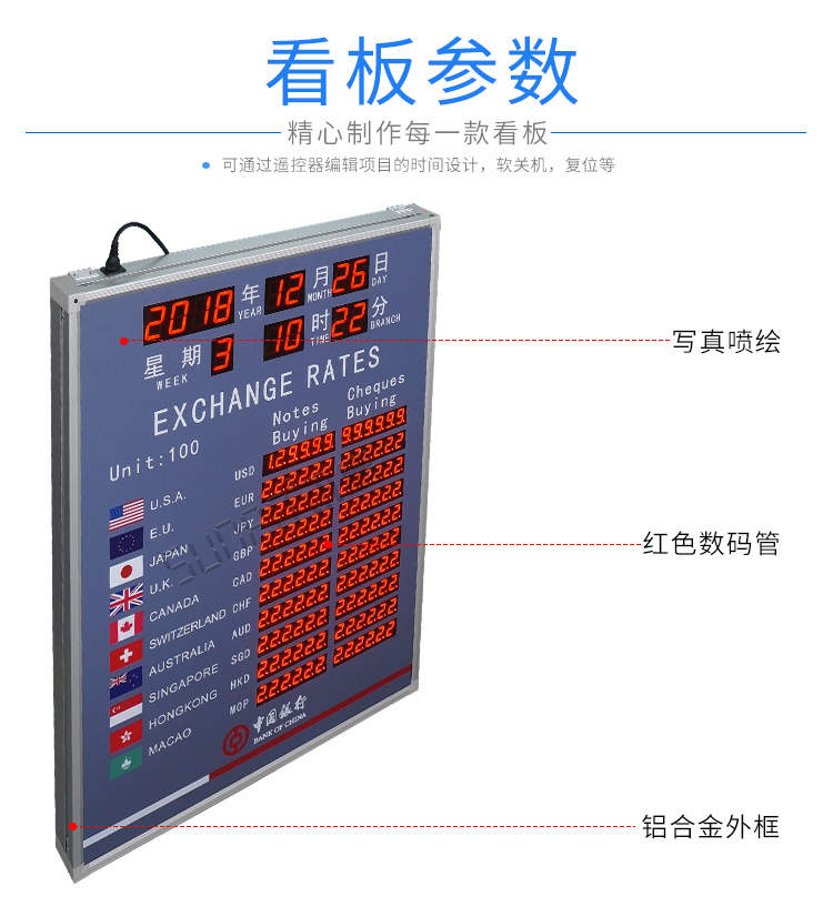 外匯匯率顯示屏產(chǎn)品細(xì)節(jié) 外匯匯率顯示屏產(chǎn)品細(xì)節(jié)