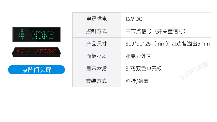 智慧公廁門頭狀態(tài)屏