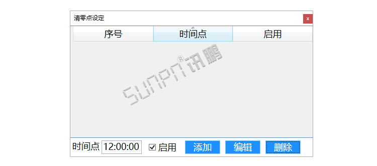 生產(chǎn)管理系統(tǒng)-清零時(shí)間點(diǎn)設(shè)置