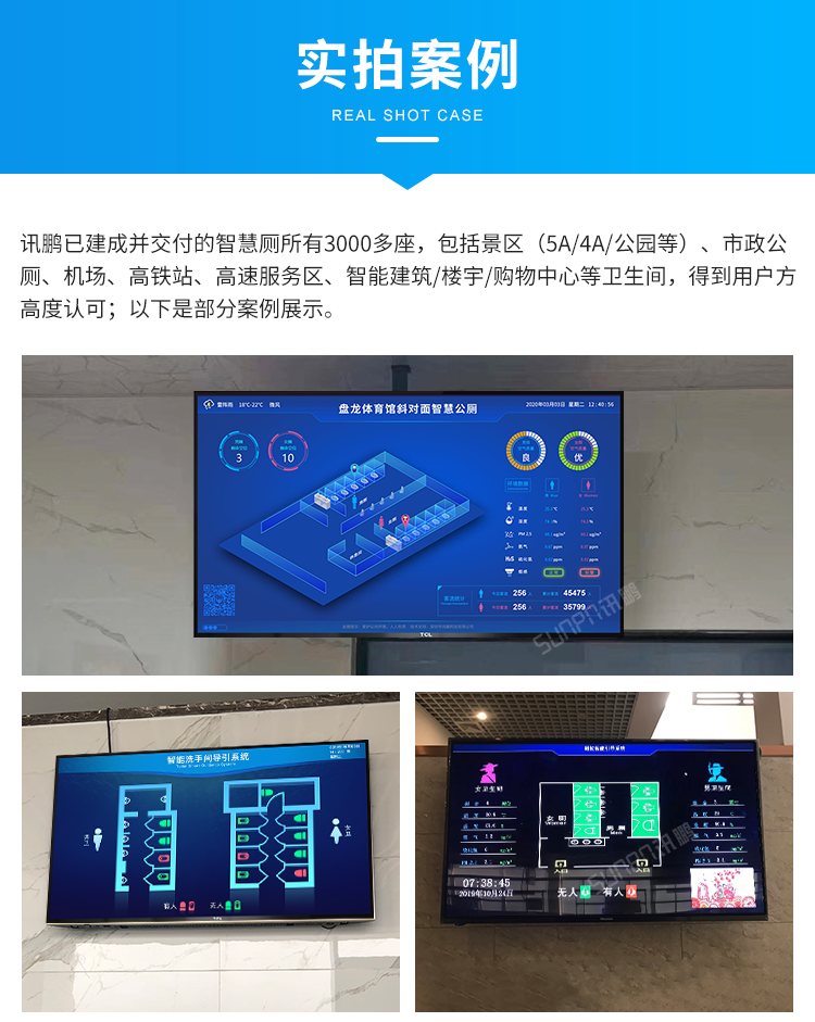 智能廁所狀態(tài)屏-實(shí)拍案例
